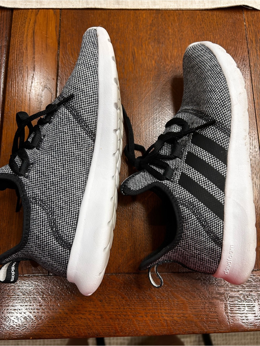 Adidas Gray and Black Knit Sneakers - Picture 4 of 4